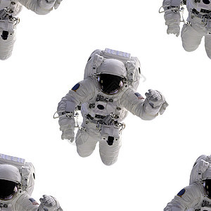 无缝接缝背景宇航员图片