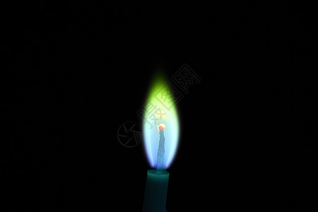 绿蜡烛火焰背景图片