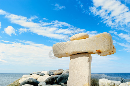 交叉鹅卵石瓦砾团体卵石石头海岸海景顶峰矿物海洋图片