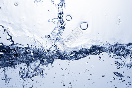 清洁水卫生气泡液体运动海洋水滴蓝色流动漩涡环境图片