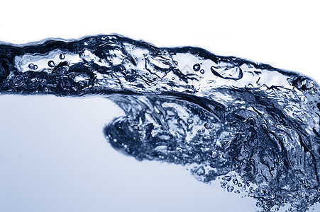 清洁水海浪卫生海洋水滴液体蓝色流动运动漩涡波纹图片