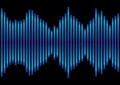 蓝色音乐等音器背景图片