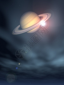 盐土土星星星行星天空宇宙天文学插图背景图片