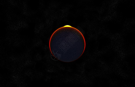 外星世界轨道天体辉光阳光太阳圆圈照明物理学色球新月图片