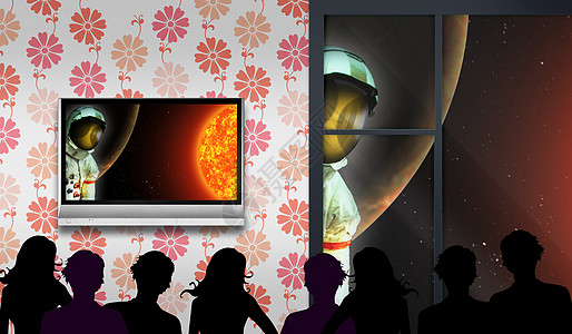 虚拟现实想像力宇航员星星太阳头脑小说科学房间行星观众图片