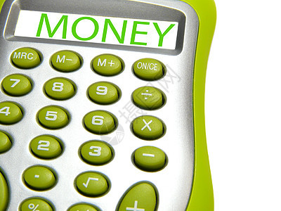 “金钱”一词计算器背景图片