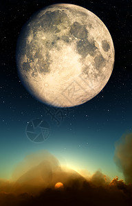 月云覆盖天气日落月光曲线陨石星星阳光天文学弯曲太阳图片