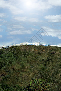 山顶高山丘栅栏图片