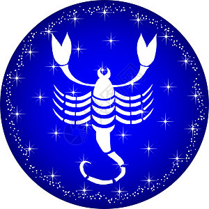 zodiac 按钮天蝎座装饰八字十二生肖网页风格圆形插图星座网站背景图片