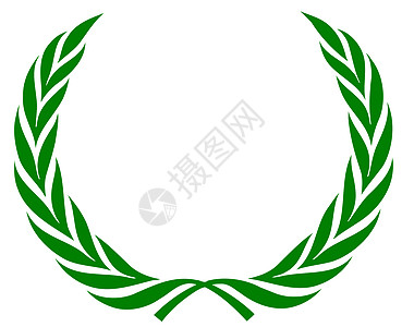 劳蕾尔花圈绿色插图胜利者运动胜利白色图形化成就分支机构图片