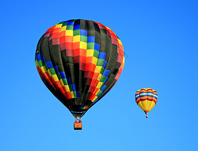 新泽西的气球节运动空气篮子航空飞机飞机场爱好者蓝色天空乐趣图片
