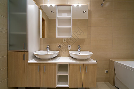 卫生间设计师大厦浴室奢华财产装饰房子住宅淋浴浴缸毛巾图片