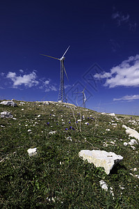 伊塔利 西西里 弗朗科丰特卡塔尼亚省 农村 叶子能源涡轮机电机力量生态机械活力光伏翅膀绿色金属技术图片