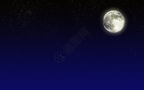 夜空与月亮星系天空星星天堂宇宙漩涡魔法惊喜蓝色聚光灯背景图片
