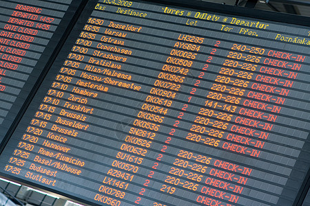 离境抵达机 机场航程图表运输木板日程展示广告牌乘客旅游屏幕图片