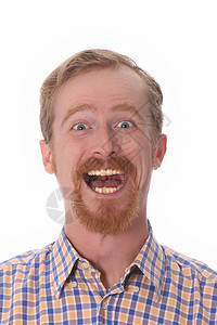 微笑的人的肖像鬼脸漫画眼睛鼻子乐趣胡子男性头发人士牙齿图片