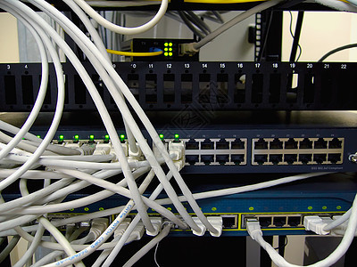 网络设备港口局域网房间纤维金属中心数据商业技术电脑图片