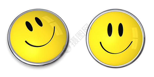 笑脸按钮表情圆圈微笑别针快乐黑色标签圆形胸针黄色图片