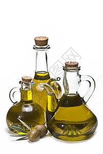 橄榄油处女瓶子产业饮食酱料调味品烹饪黄色营养绿色图片