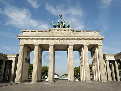 柏林正方形纪念碑广场雕像书房建筑学马匹图片