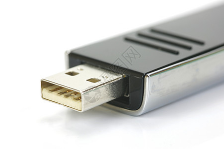 USB 记忆棒笔记本插头记忆互联网卡片数据电脑贮存技术黑色图片