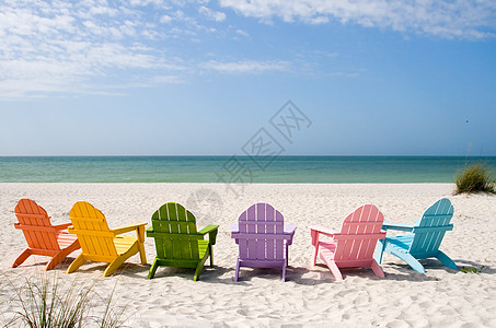 夏季度假海滩晴天冲浪座位椅子海岸支撑放松海洋扶手椅俘虏图片