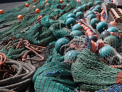 丰富多彩的渔网绳索活动陷阱尼龙坠子爱好港口工具淡水工业图片
