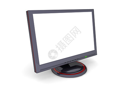 黑色 LCD 平屏屏幕监视器控制板纯平办公室晶体管水晶电视薄膜电脑桌面展示图片