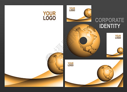 商业商务文件办公室身份打印标识出口光盘公司标签全世界全球化图片