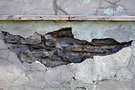 破碎墙壁裂缝石膏房子建筑图片