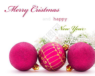 圣诞节贺卡庆典松树绿色喜悦装饰风格传统卡片火花粉色图片