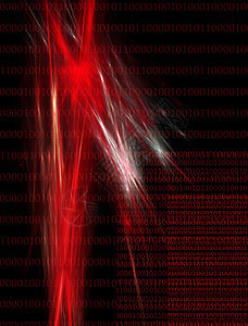 赤光涂黑的二进制背景图片