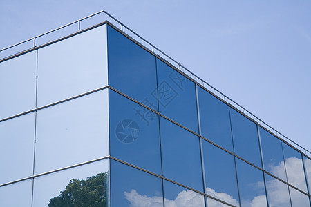 圆玻璃反思安全银行反射校园边界技术大学天空办公室商业背景