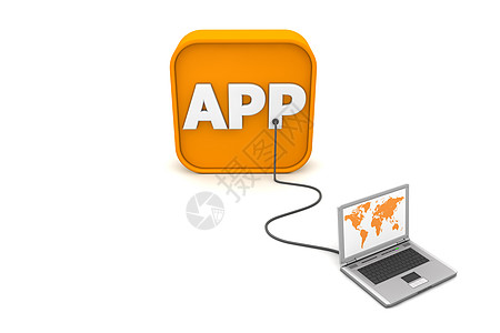 线已连接到APPs白色渠道互联网概念程序网络公用事业服务手机软件图片