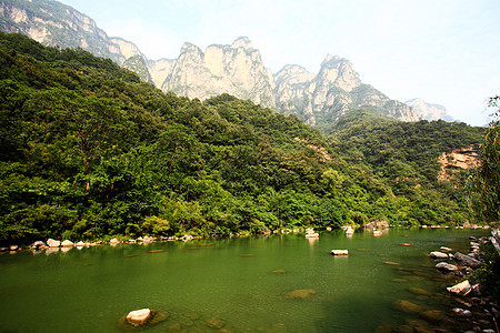 世界地貌公园云泰山的景象森林旅游活动茶点溪流矿物吸引力旅行风景岩石背景图片