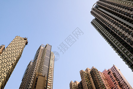 摩天大楼的天空线图片