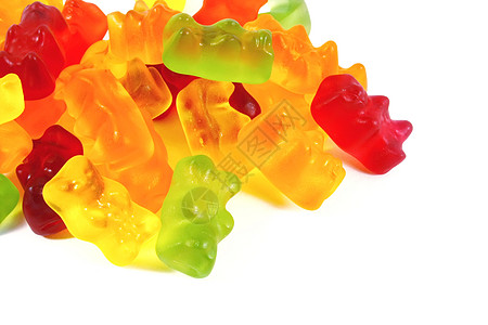 Gummi熊墙纸橡皮糖孩子们零食饮食糖果小吃垃圾软糖甜点图片