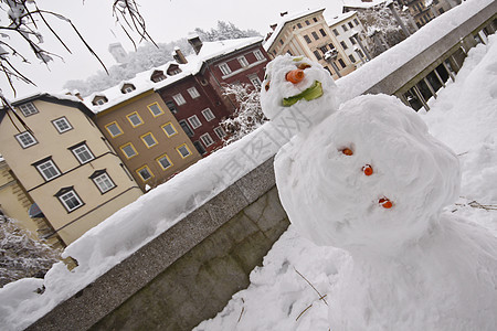 雪人帽子假期传统问候语蔬菜庆典场景玩具男人微笑图片