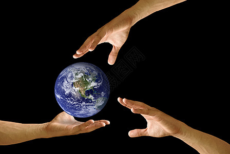 地球圆竞争者为世界奋斗的手 概念背景