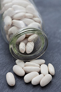 白甘奈里尼豆食物营养玻璃白色饮食生物石板蔬菜图片