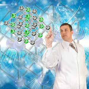 最新科研技术男人药品工程师水晶遗传学化学品编队化学成人医生背景图片