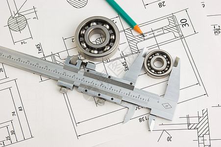 工具 工具和机制的详细详细信息机械枕头塞子轴承工程乐器齿轮统治者图纸技术背景图片