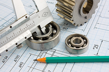 工具 工具和机制的详细详细信息正方形图表齿轮工程枕头技术乐器机械塞子轴承背景图片