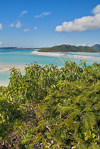 澳大利亚昆士兰州白港海滩假期蓝色天堂白色旅行岛屿女士海洋天空乐趣图片