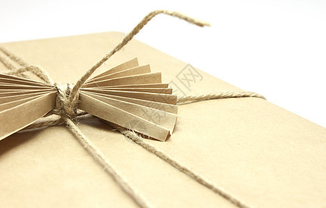 贵重礼品设计棕色邮件商品货运正方形商业绳索工艺包装纸盒图片