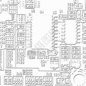 电子电路背景摘要图象图表图片