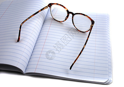 思考思想备忘录笔记本记录涂鸦学生眼镜思维笔记记事本作家图片
