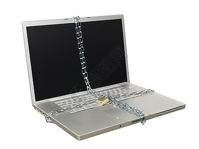 锁链和锁链笔记本电脑计算机网络软件安全错误键盘金属网页钥匙挂锁图片