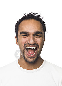 男人的肖像影棚白领代表美容幸福符号专业眼睛智力商务图片