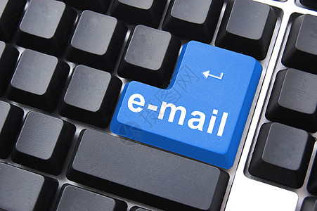 电子邮件键盘社会网络按钮绿色办公室电子蓝色邮件红色背景图片